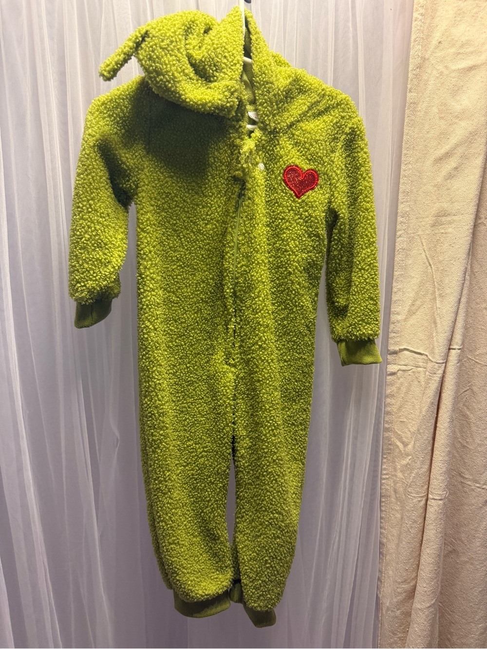 Grinch Kids One-Piece costume. Sz. 18-24 mos